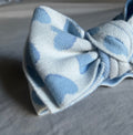 Heart Top Knot Blue
