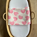 Hearts Muslin Pink