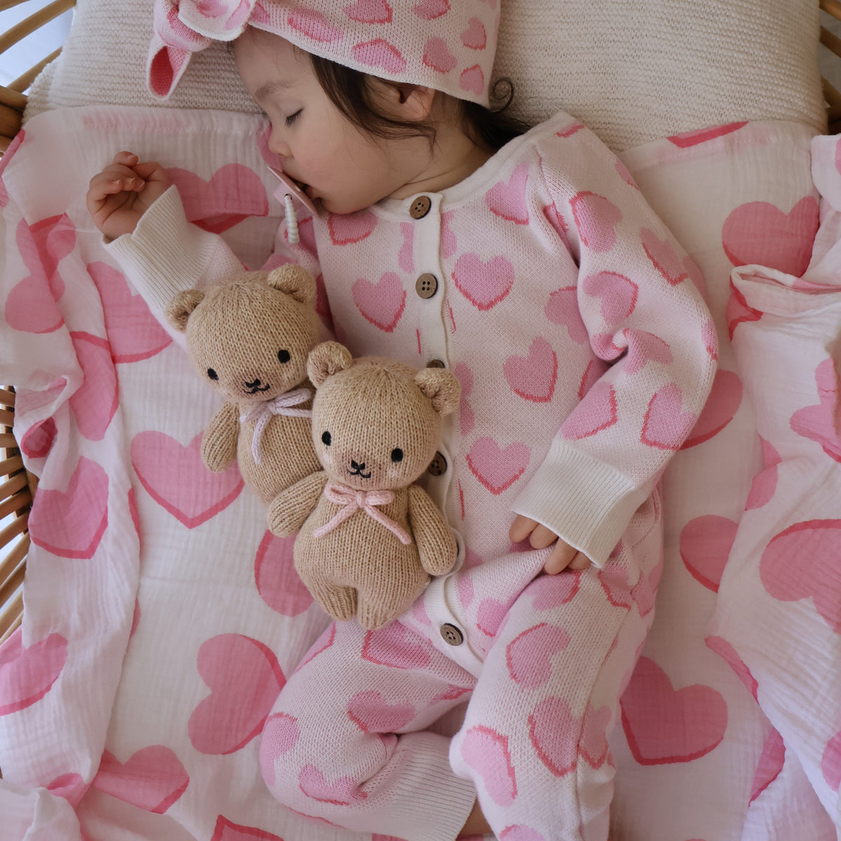 Heart Knit Romper